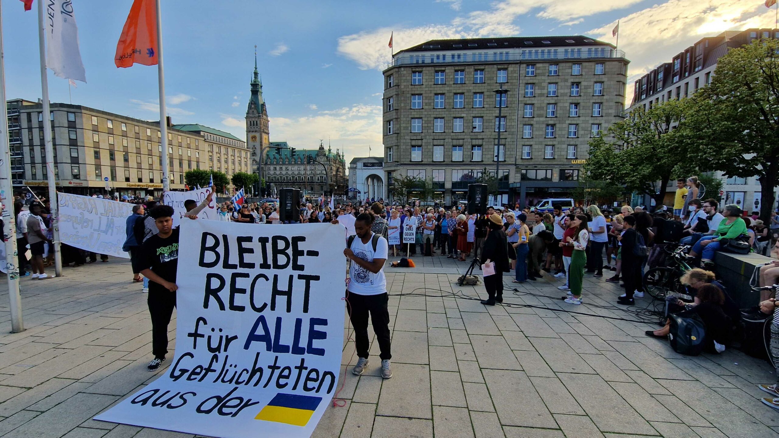 Demo am Jungfernstieg