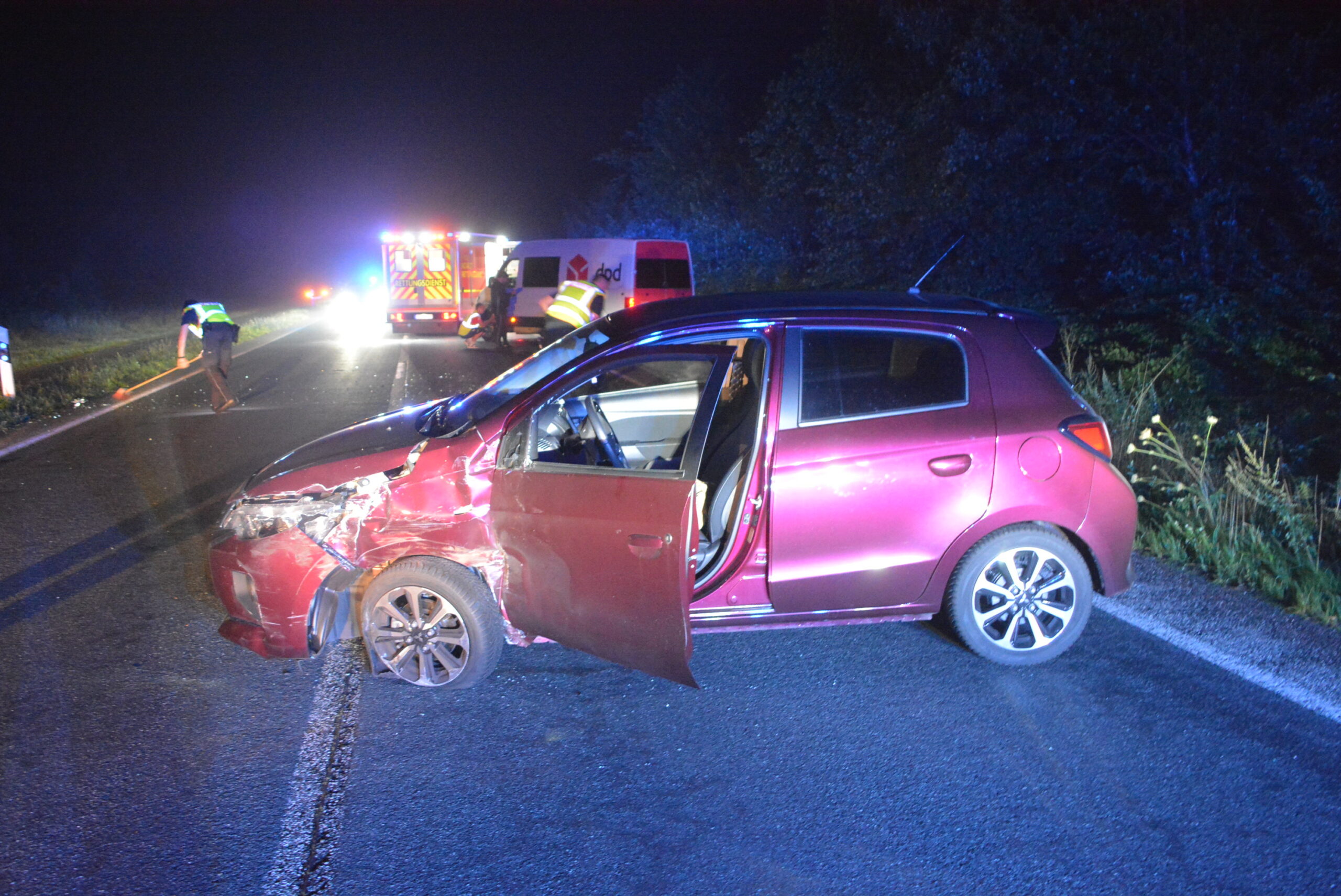 Die beiden am Unfall in Schwarzenbek beteiligten Fahrzeuge wurden abgeschleppt.