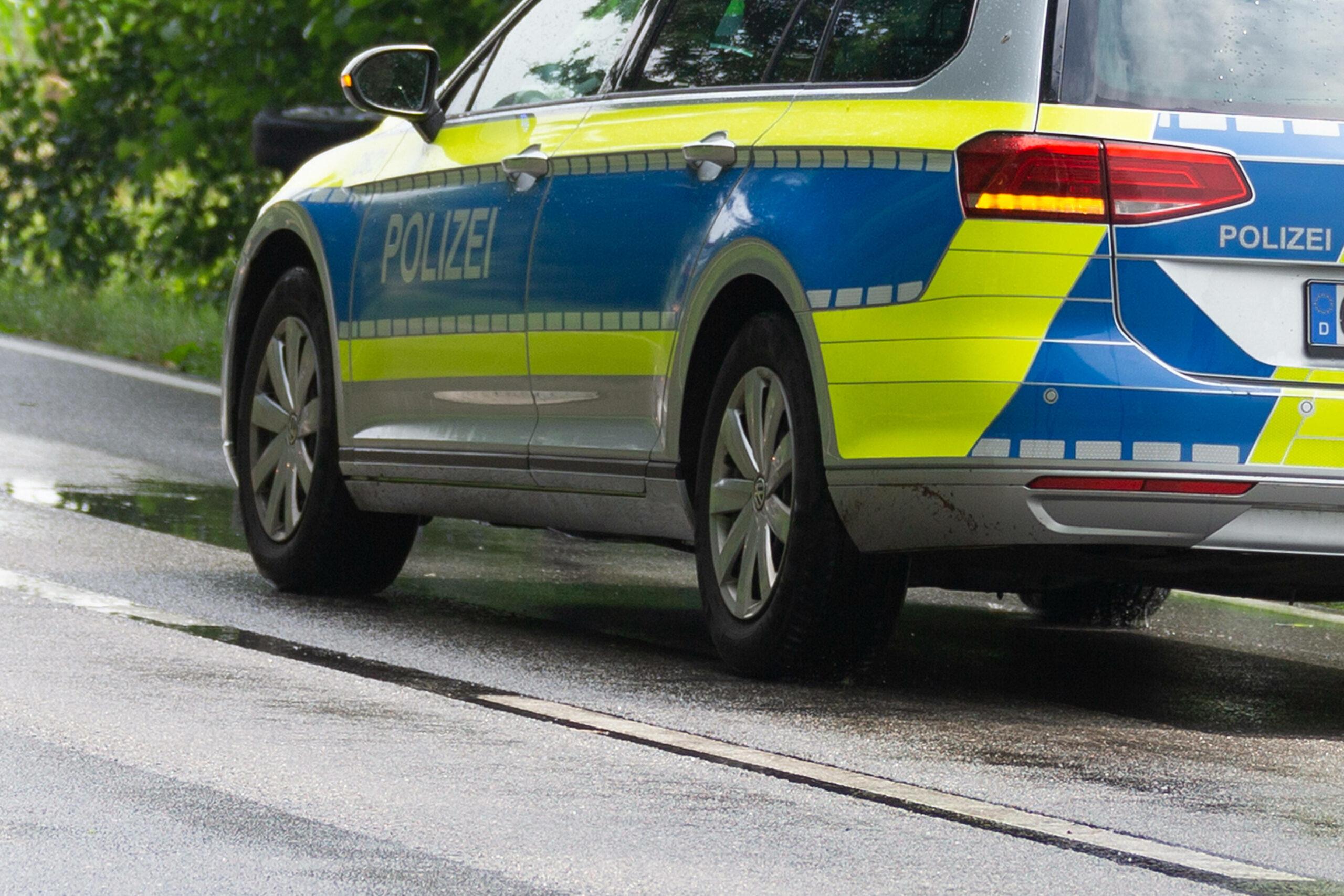 Polizeiwagen Unfall (Symbol)