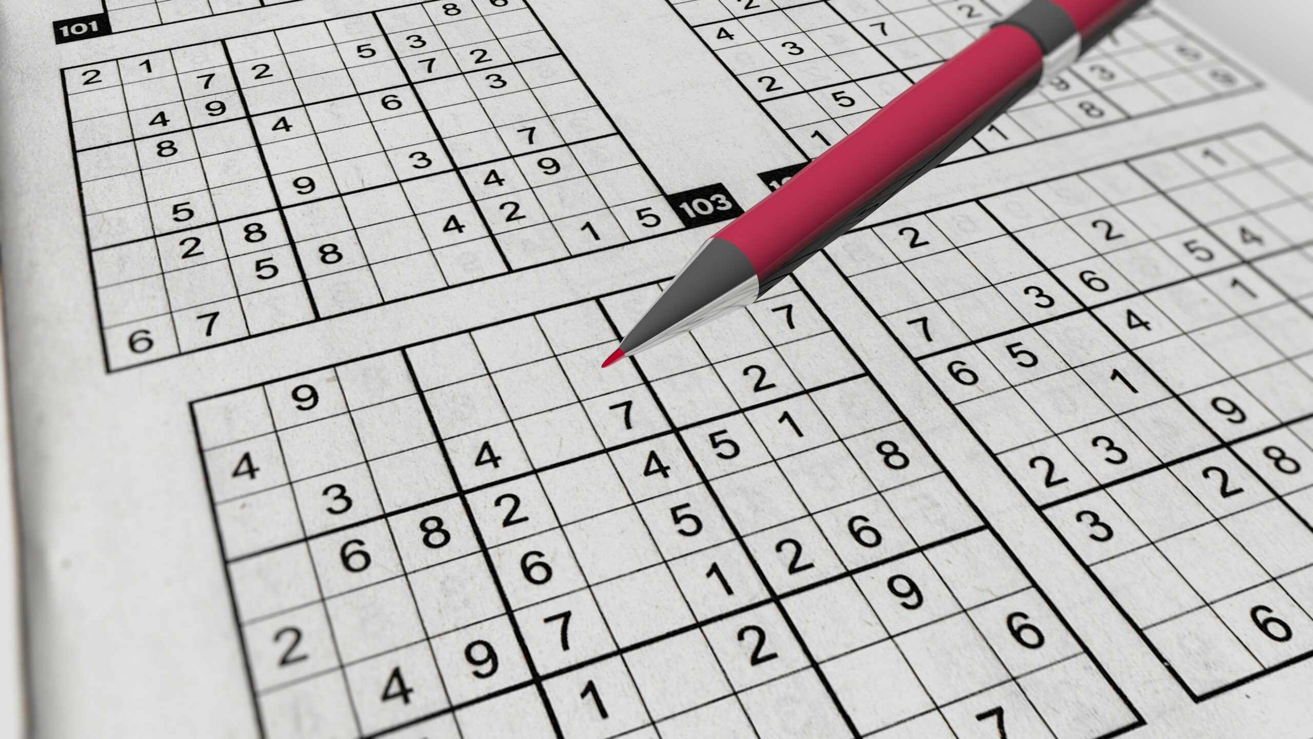 Sudoku lässt sich bequem auch online spielen.