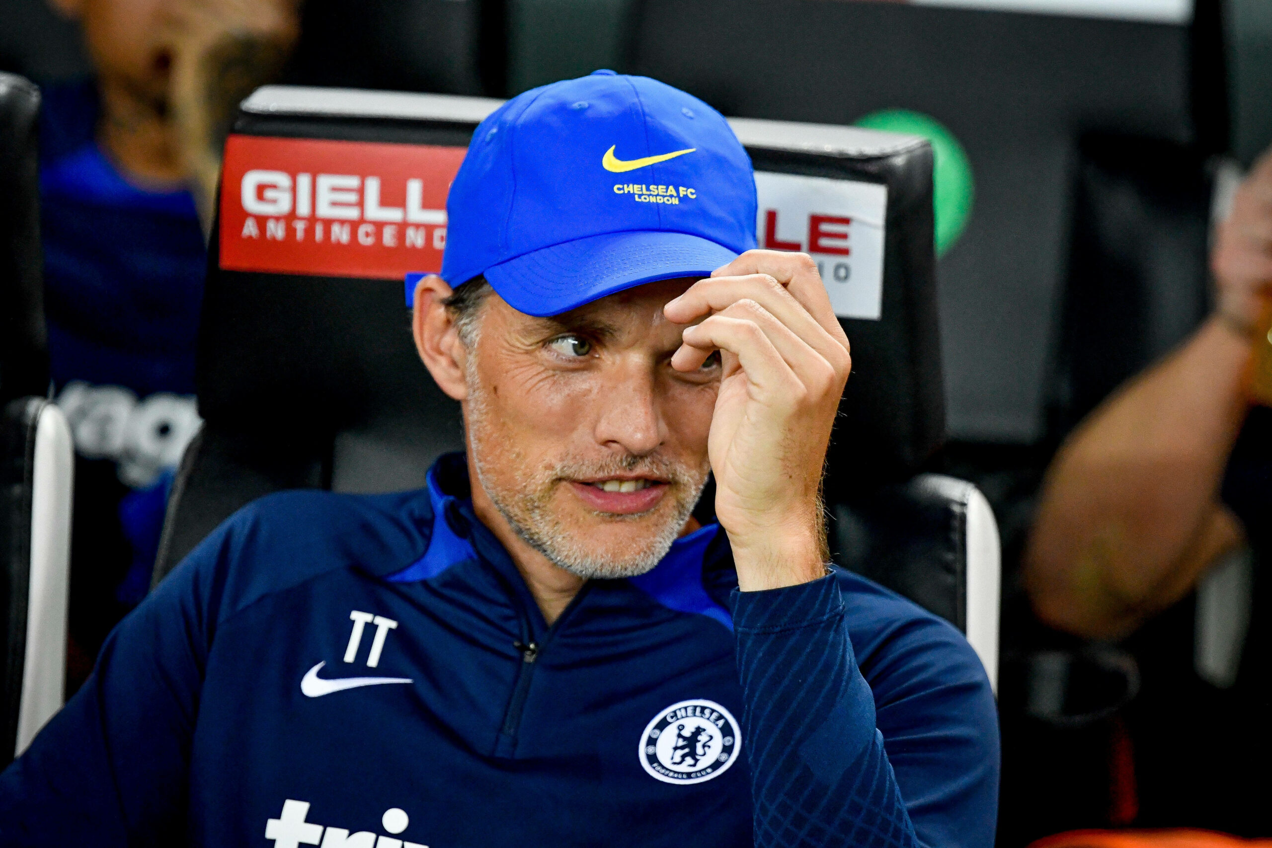 Thomas Tuchel auf der Chelsea-Bank