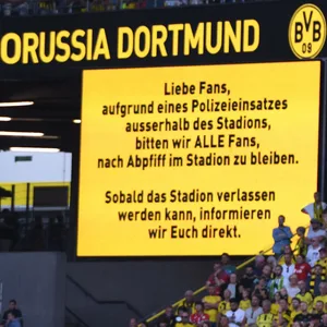 BVB-Fans müssen im Stadion bleiben