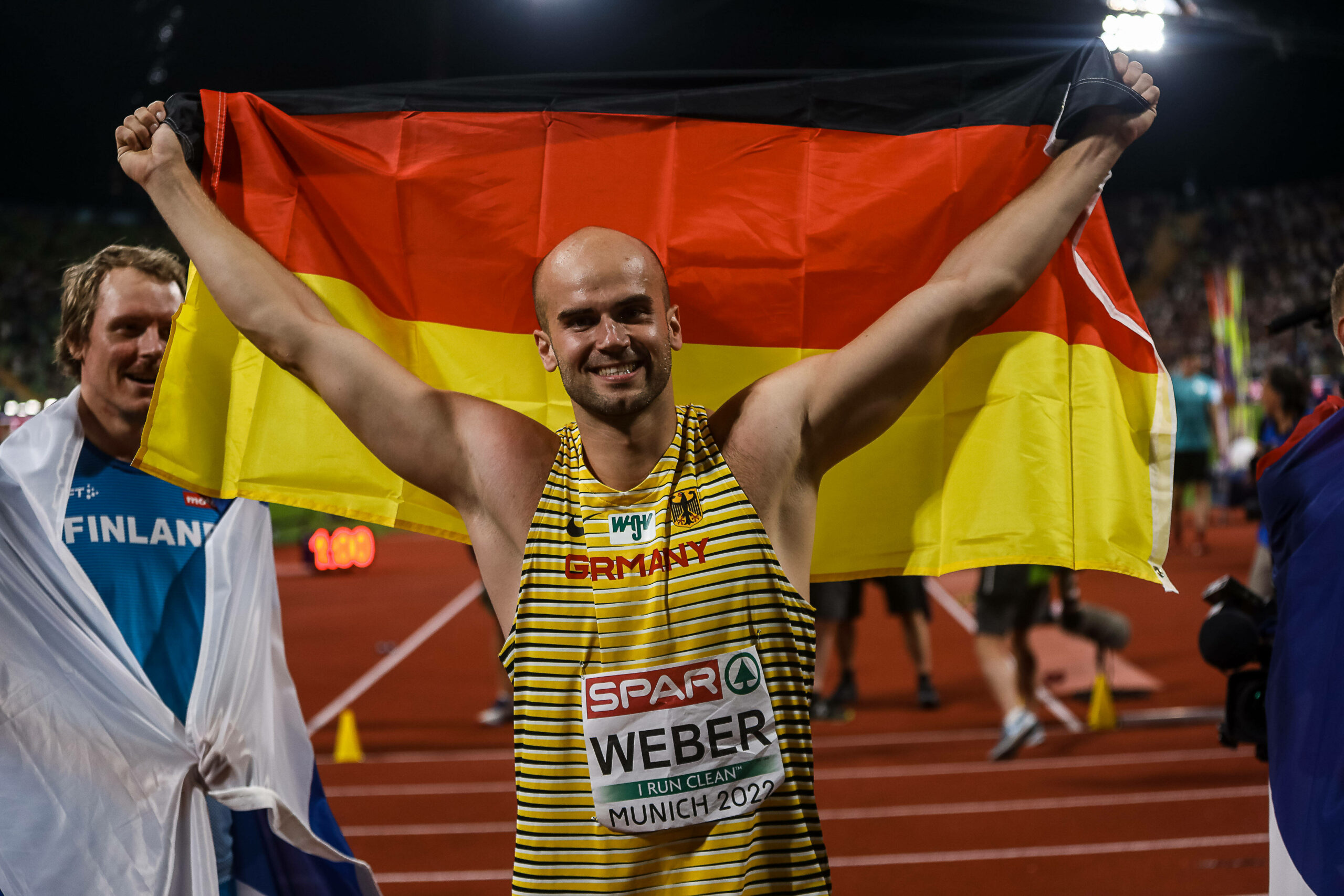 Gold für Deutschland: Julian Weber setzte sich im Speerwerfen durch.