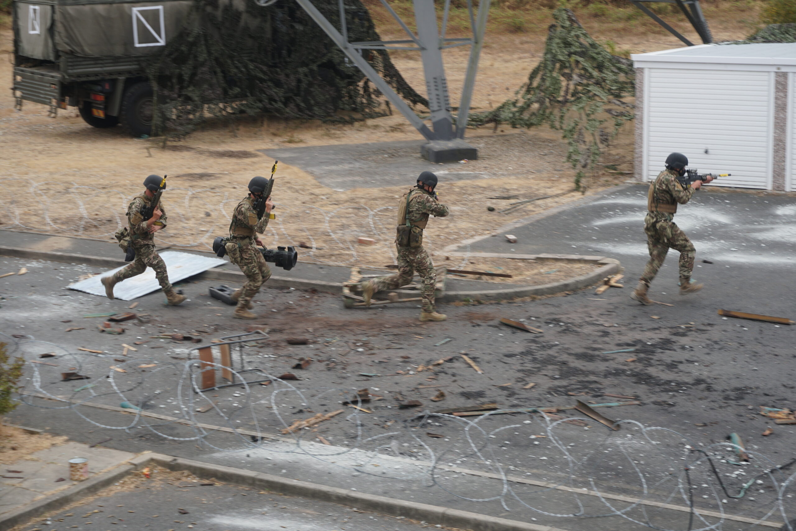 Ukrainische Soldaten trainieren in England