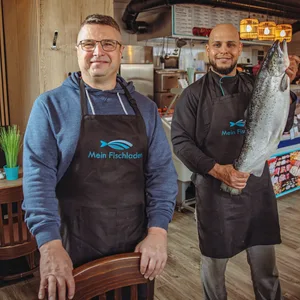 Glücklich über die Rettung; Die Inhaber von „Mein Fischladen„