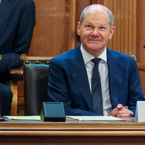 Bundeskanzler Olaf Scholz (SPD) sagte am Freitag im Parlamentarischen Untersuchungsausschuss im Hamburger Rathaus aus.