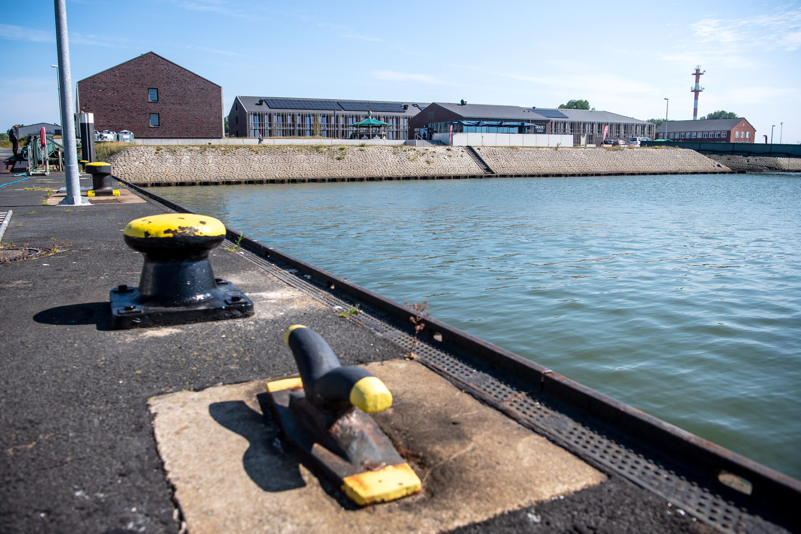 Das Quartier am Schiffsanleger auf Borkum bietet Unterkünfte für Beschäftigte der Offshore-Windenergie-Branche.