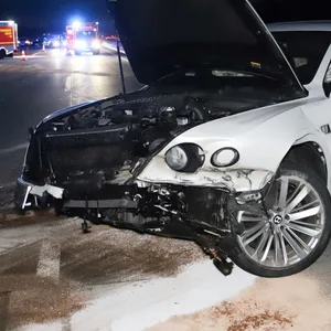 Auf der A7 kam es am Sonntagabend zu einem Unfall.