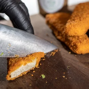 Vegane Fischstäbchen.