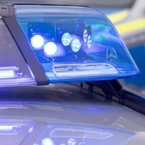 Blaulicht auf einem Polizeiwagen