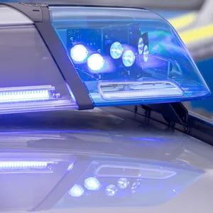 Ein Blaulicht auf dem Dach eines Polizeifahrzeugs (Symbolfoto)