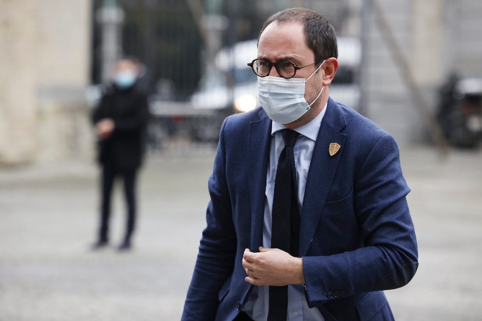 Überschrift: Belgiens Justizminister Van Quickenborne
