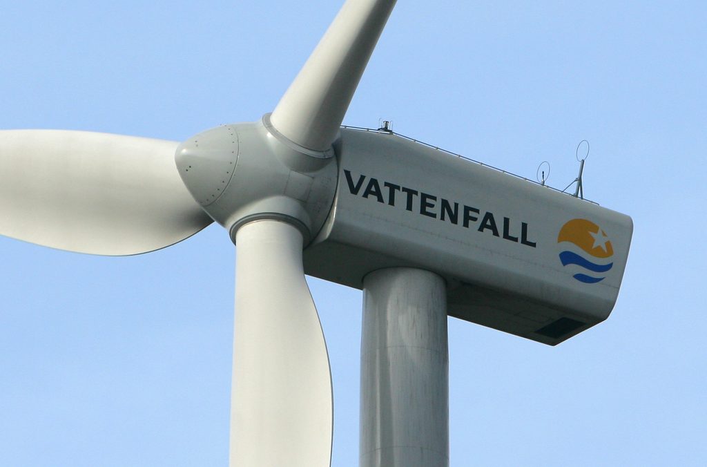 Windrad von Vattenfall