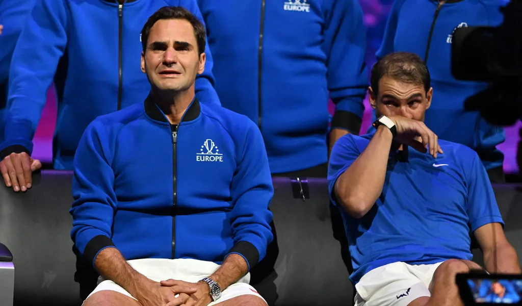 Roger Federer und Rafael Nadal