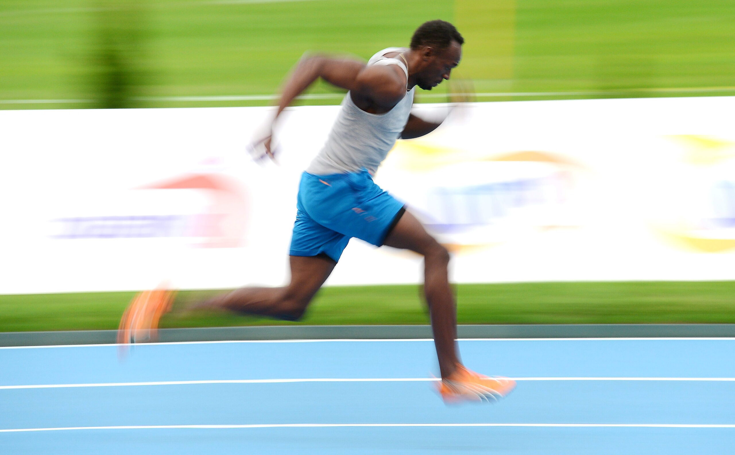 Sprint-Star Usain Bolt beim Training (Archivbild).