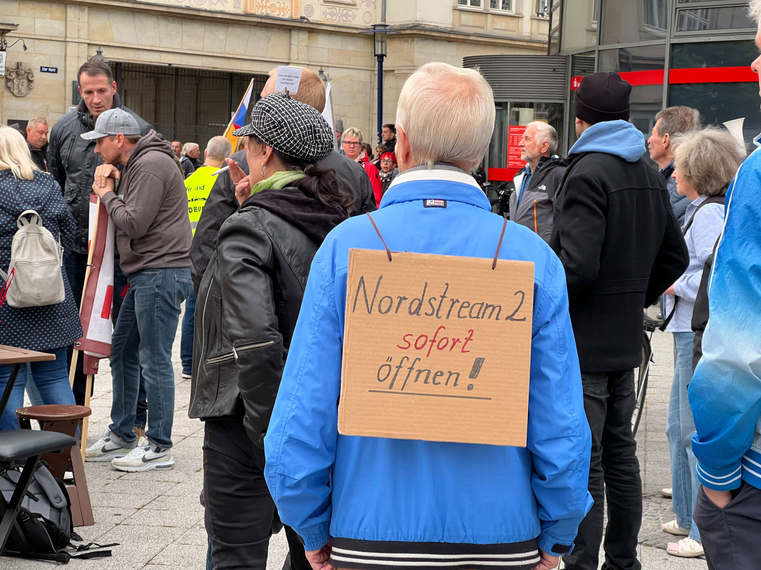 So wie hier in Magdeburg, wollen auch in Hamburg Menschen gegen die Energiepolitik der Bundesregierung demonstrieren.