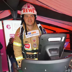 Feuerwehrmann Mario Feller knackt Rekord.
