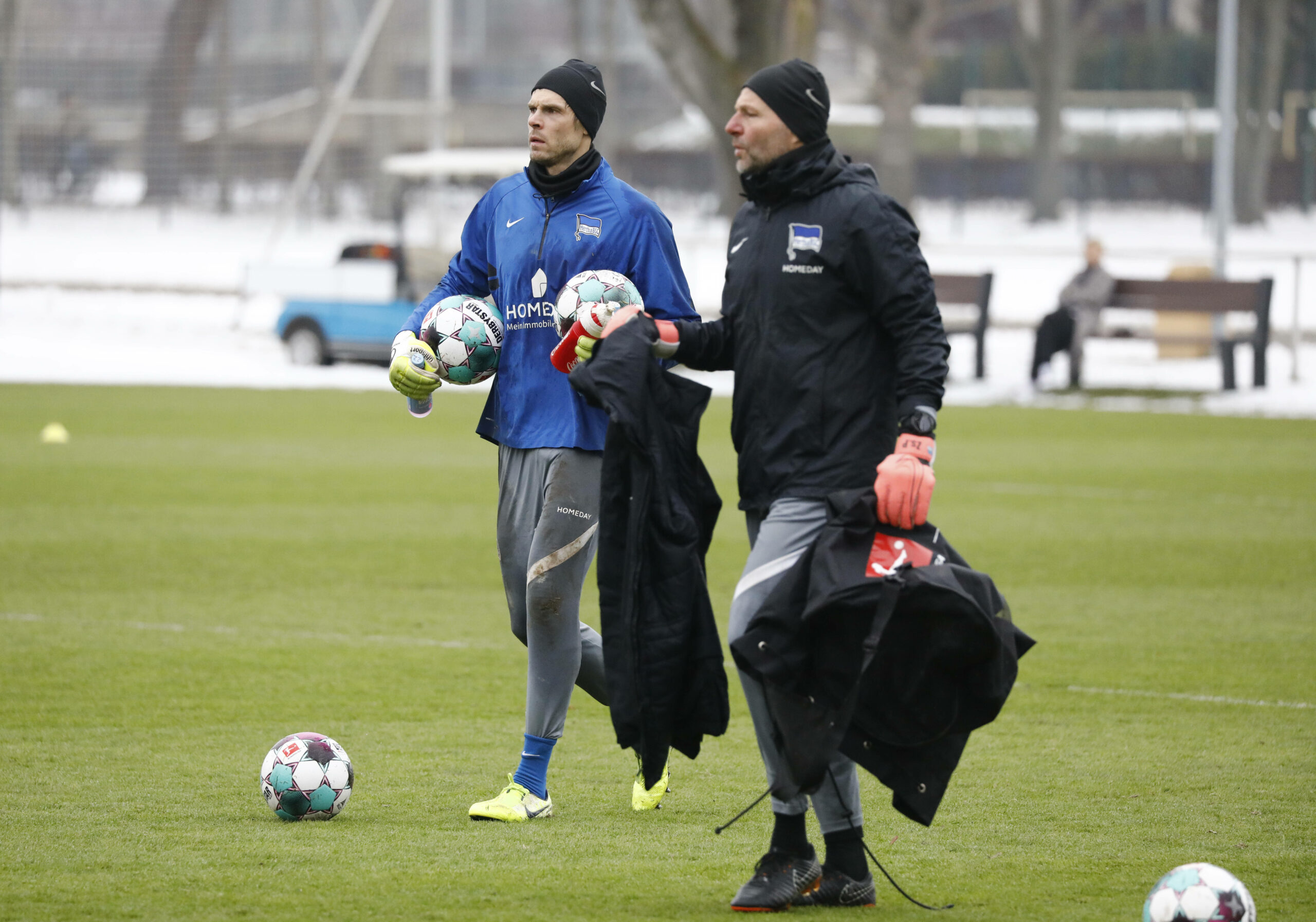 Rune Jarstein und Zsolt Petry von Hertha BSC