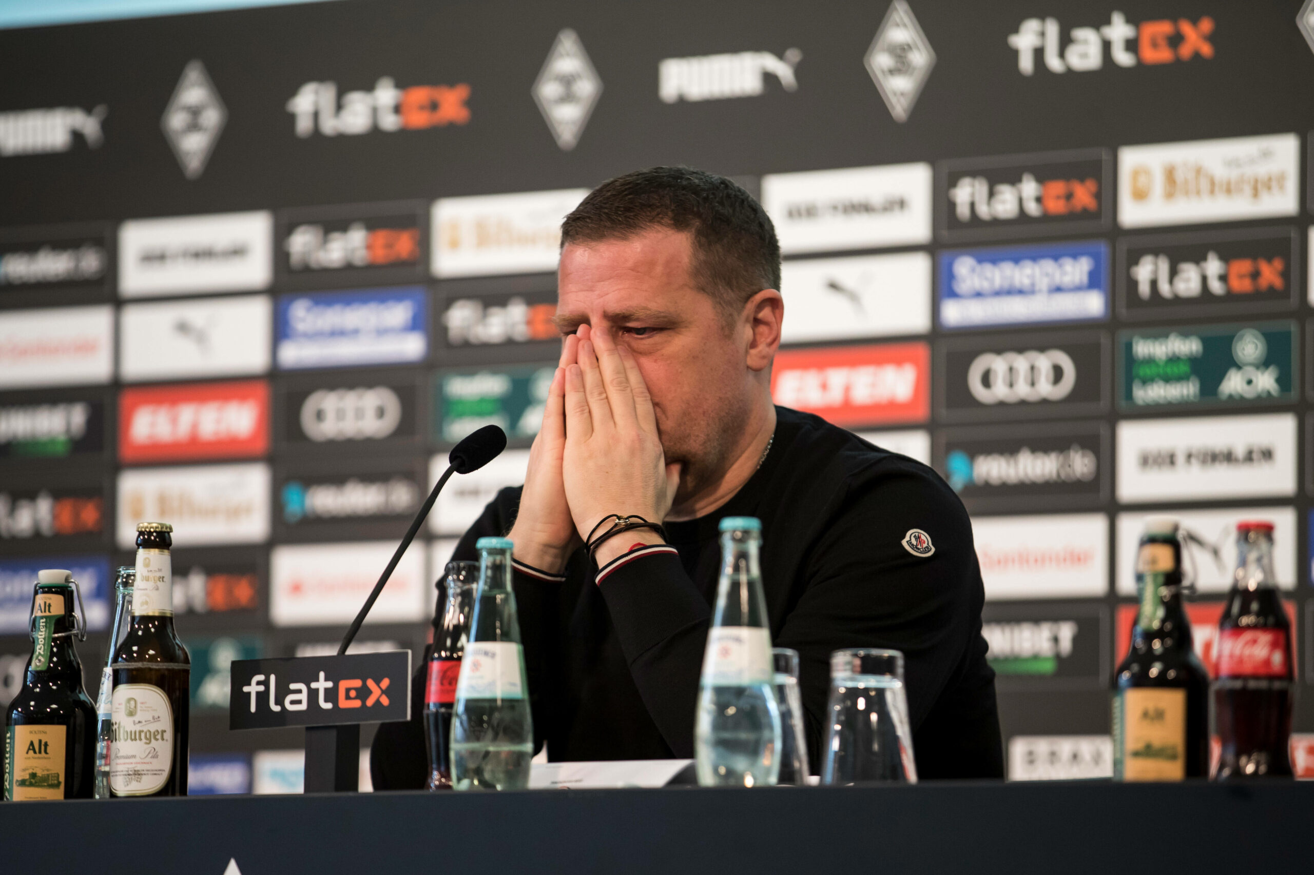 Max Gladbachs ehemaliger Sportdirektor Max Eberl bei seinem Abschied im Januar. Das Fanprojekt Mönchengladbach äußerte an der Art und Weise seines Abschieds deutlich Kritik.