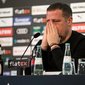 Max Gladbachs ehemaliger Sportdirektor Max Eberl bei seinem Abschied im Januar. Das Fanprojekt Mönchengladbach äußerte an der Art und Weise seines Abschieds deutlich Kritik.