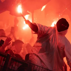 Pyrotechnik bei Kopenhagen gegen Dortmund