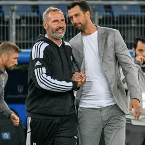 Tim Walter und Jonas Boldt beim HSV