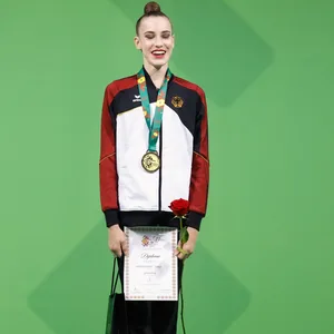 Darja Varfolomeev bei der WM in der Rhythmischen Sportgymnastik