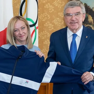 IOC-Präsident Thomas Bach traf sich mit der rechtsradikalen Wahlsiegerin Italiens Giorgia Meloni in Rom.