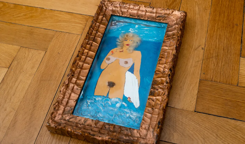 Gemälde nackte Frau im Meer