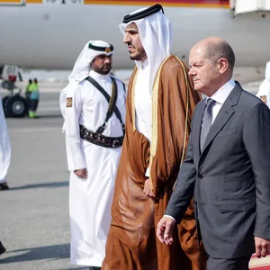 Olaf Scholz zu Besuch in der Golf-Region.
