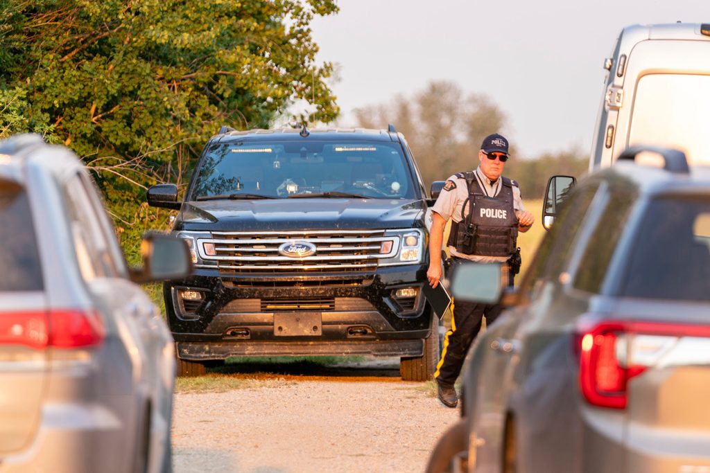 Polizist am Einsatzort in Kanada