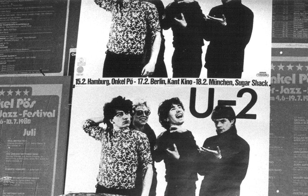 U2-Plakat am Onkel Pö