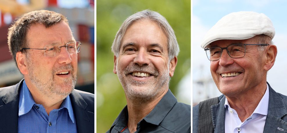 Ingenieur Dirk Lehmann (v.l.), Biologe Christof Schenck und Ingenieur Friedrich Mewis: Sie werden in diesem Jahr mit dem Deutschen Umweltpreis ausgezeichnet.