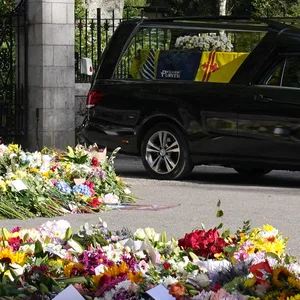 Leichenwagen mit der Queen