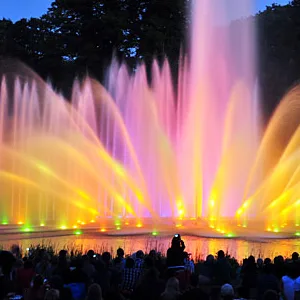 Die Wasserlichtkonzerte im Planten un Blomen wurden frühzeitig beendet.