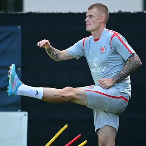 Eric Smith im St. Pauli-Training