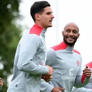 Christopher Avevor im Training mit Igor Matanovic