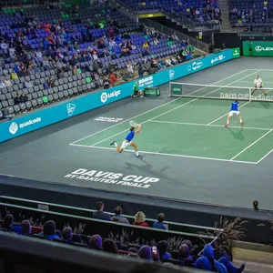 Center Court am Rothenbaum in Hamburg beim Davis Cup