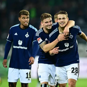 Freude in der Ferne: Der HSV stellte in Hannover einen Zweitliga-Auswärtsrekord auf.
