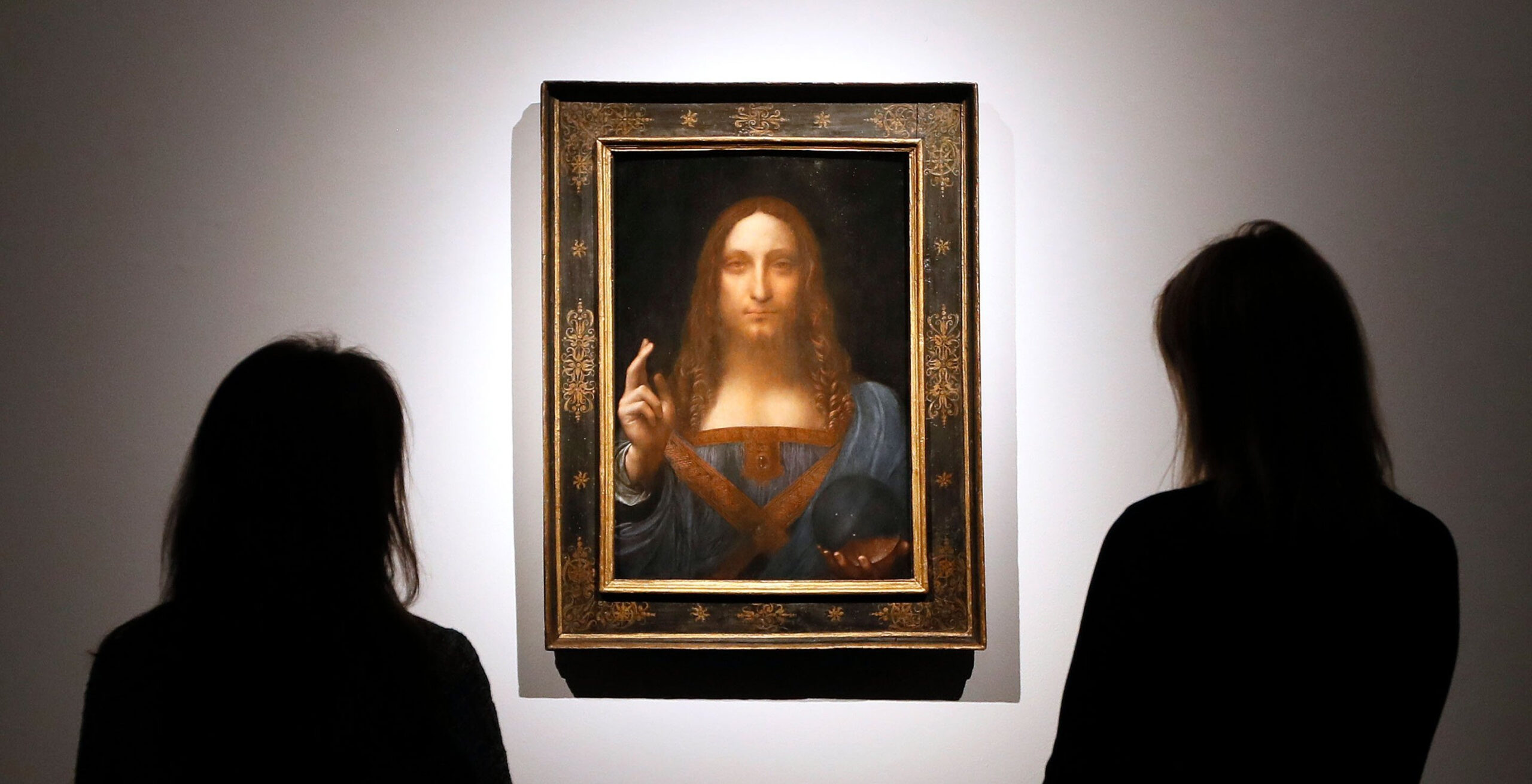Das Gemälde „Salvator Mundi“ im Auktionshaus Christie‘s. Wo befindet es sich heute?