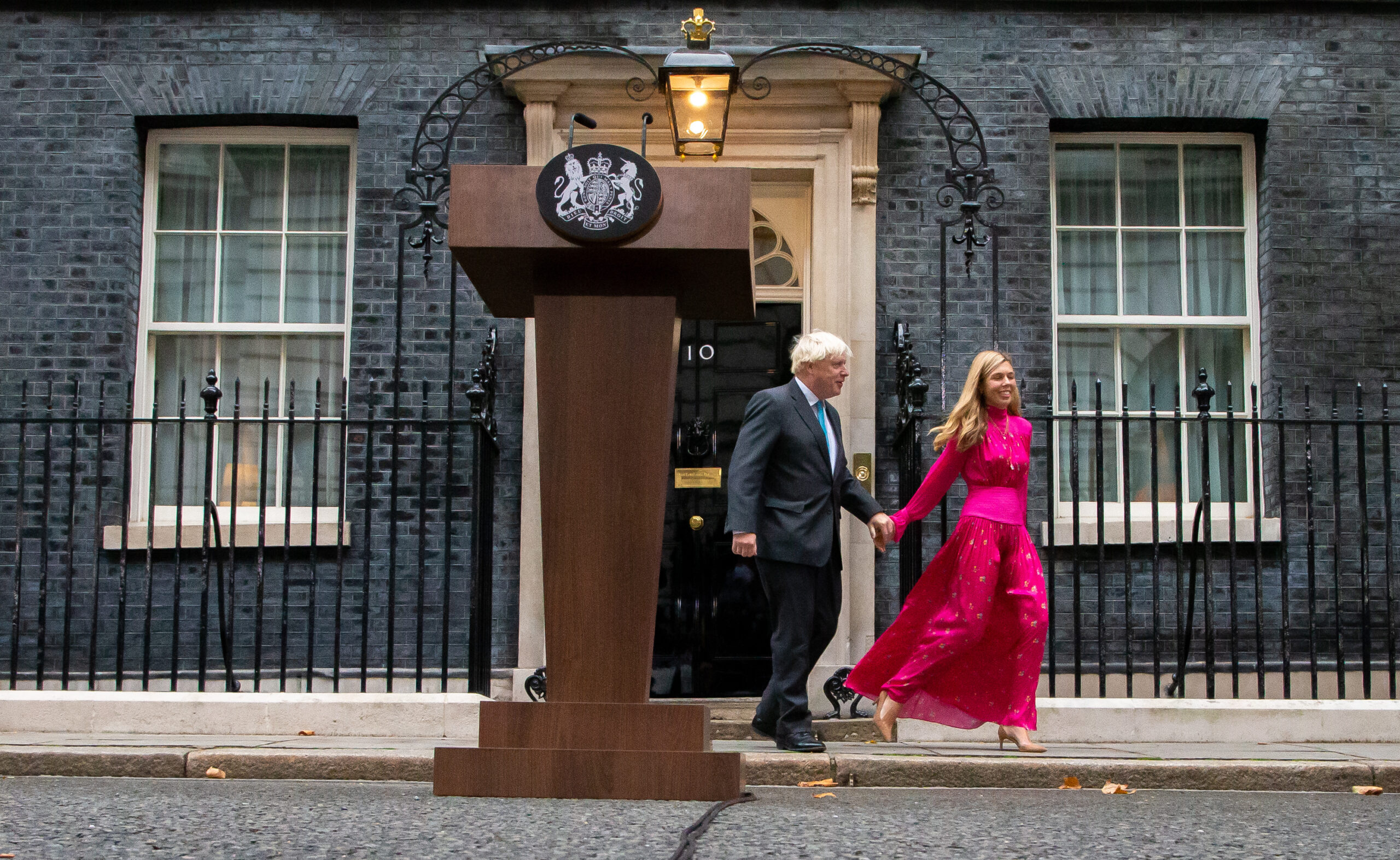 Ex-Premierminister Boris Johnson und seine Frau Carrie Johnson.