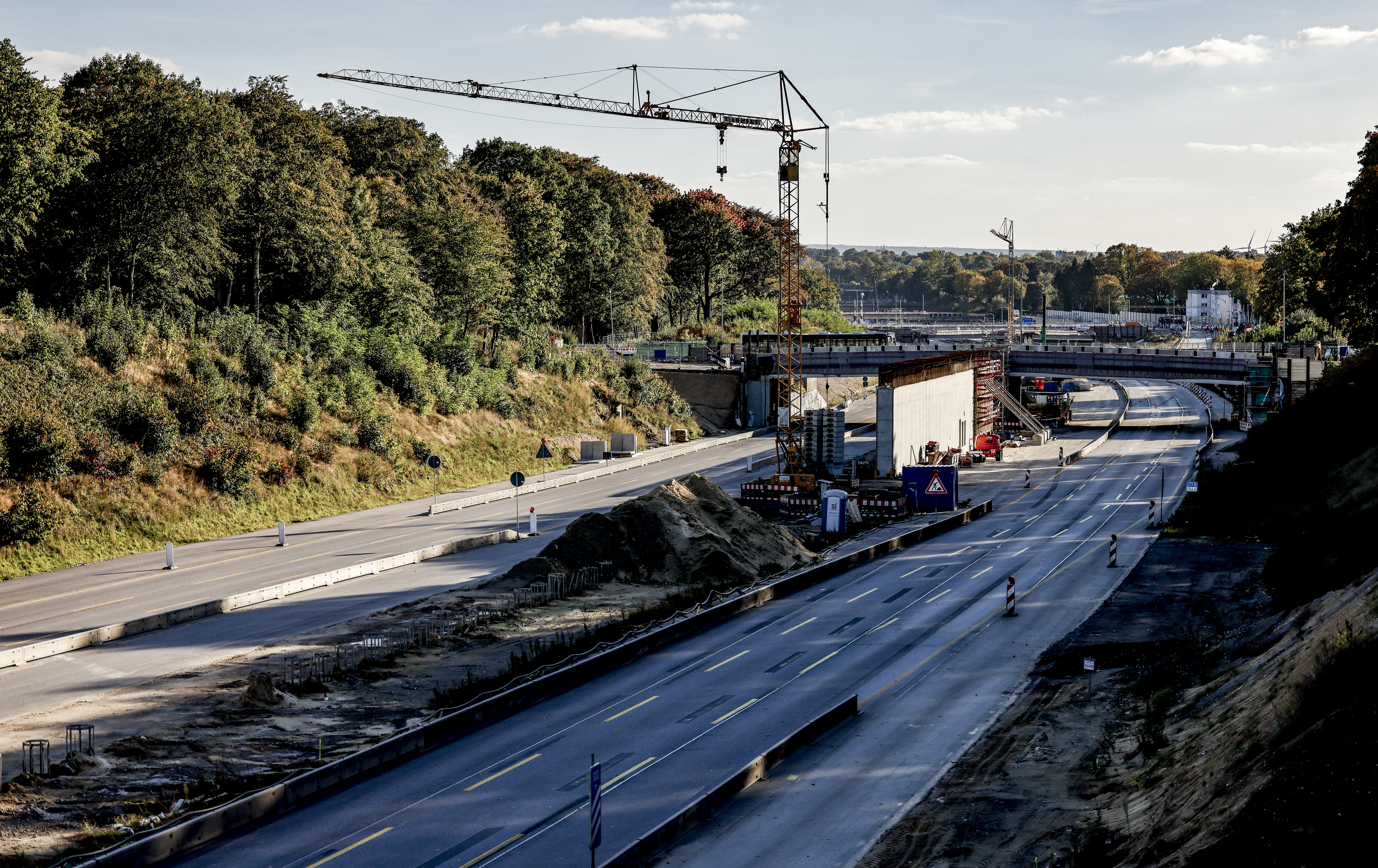 Bauarbeiten auf der A7 führen zu Vollsperrung. (Archivbild)