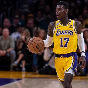 Dennis Schröder während seines Comebacks für die LA Lakers im Testspiel gegen Minnesota