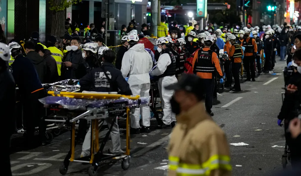 Rettungskräfte in Seoul