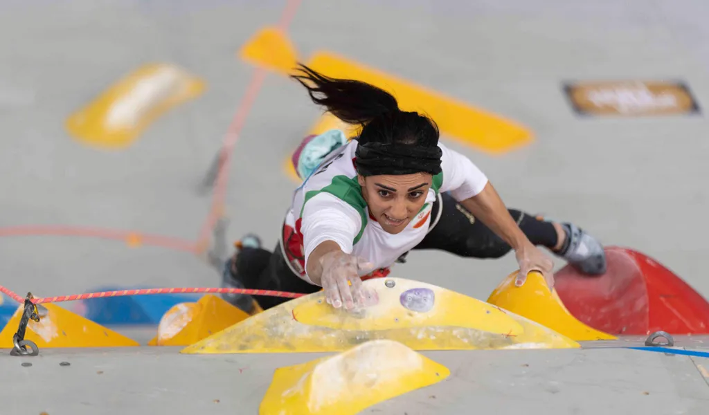 Elnaz Rekabi trat bei den Asienmeisterschaften in Seoul ohne Kopftuch an.