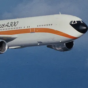 Der erste Airbus A-300 bei seinem Jungfernflug am 28. Oktober 1972.