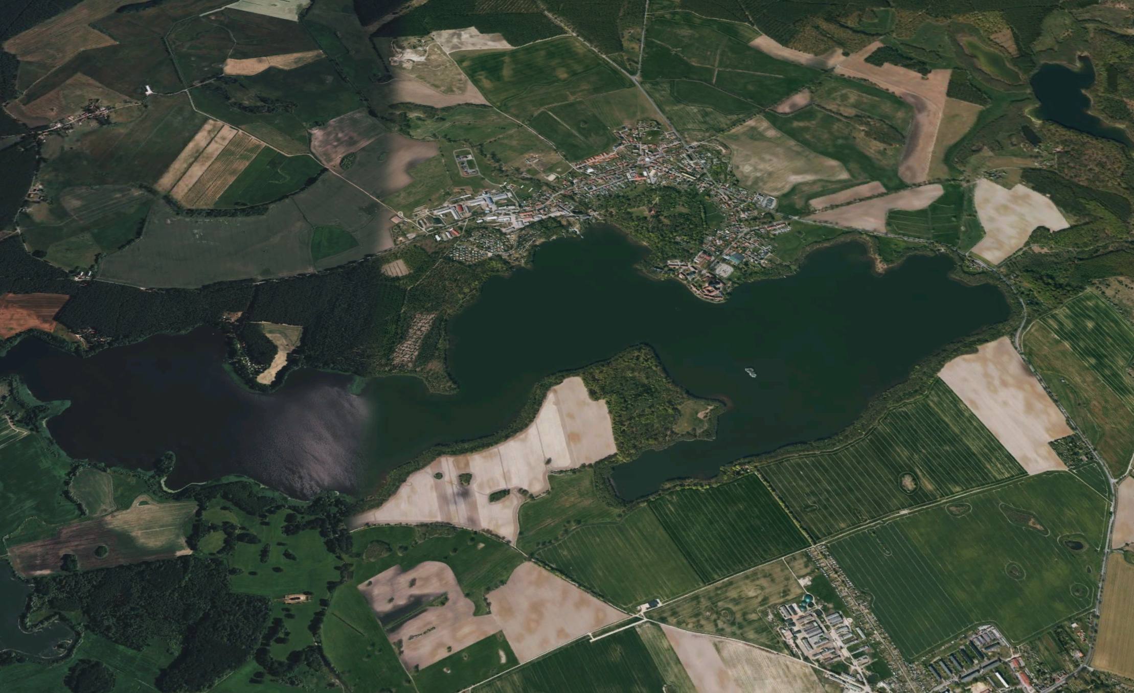 Satellitenbild des Sees