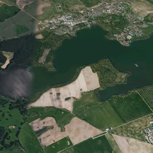 Satellitenbild des Sees