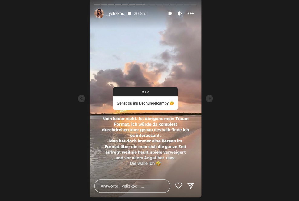 Influencerin Yeliz Koc würde gerne am RTL-Dschungelcamp teilnehmen – 2023 ist sie aber nicht dabei.