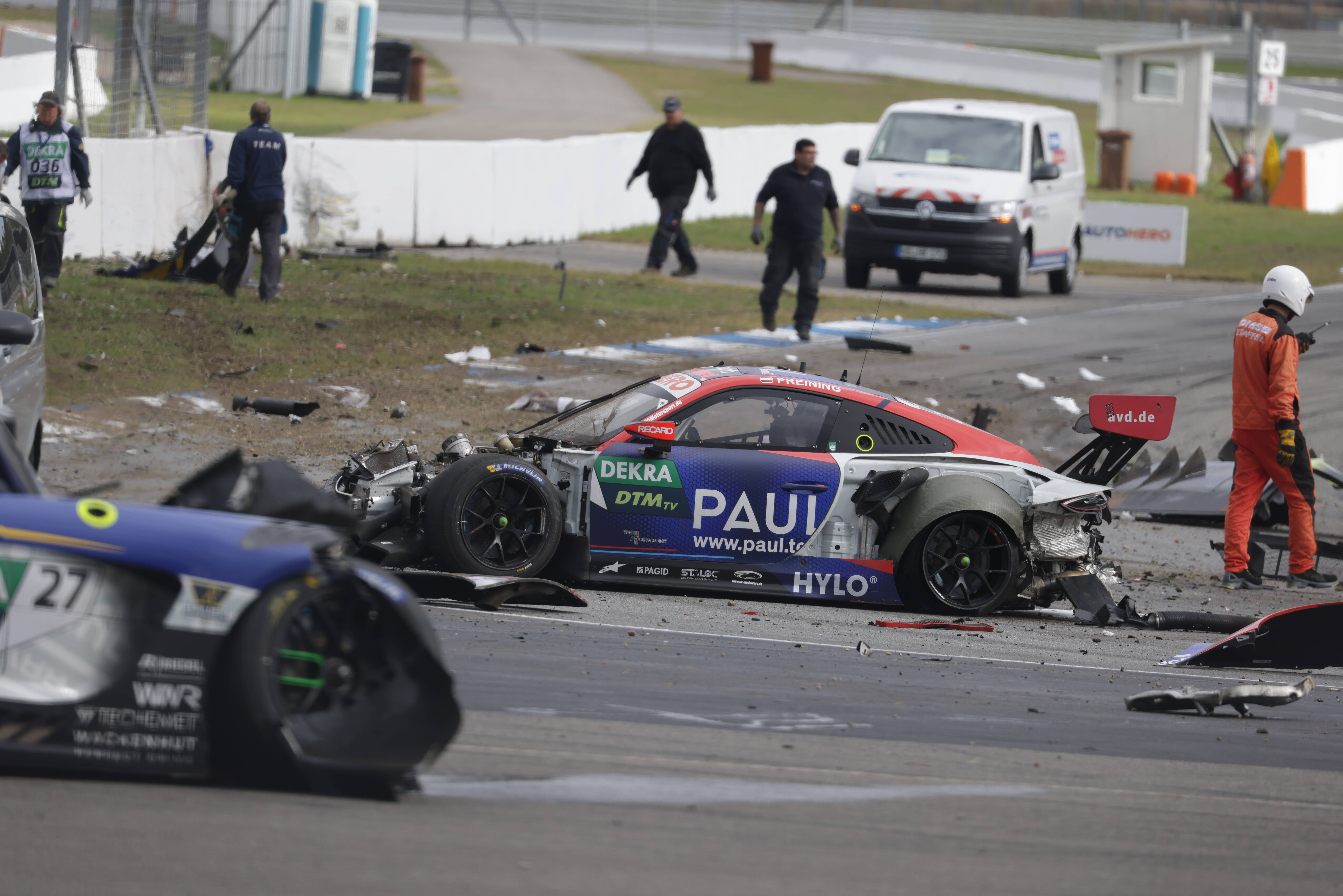 David Schumacher hatte beim DTM-Rennen auf dem Hockenheimring einen heftigen Unfall.
